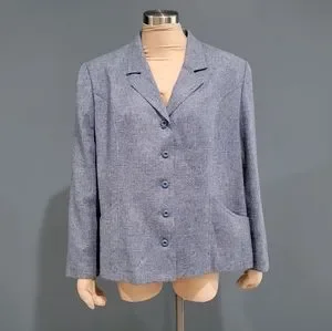 ジャケット・アウター Edinburgh Wool Jacket 予約】W.B JACKET LOOSE FIT -2/60 WASHER WOOL GABARDINE
